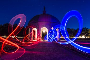 Lichtmalerei am Dianatempel