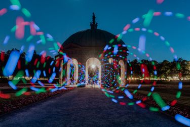 Lichtmalerei am Dianatempel