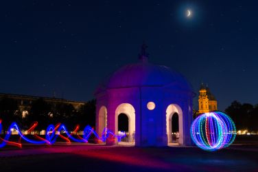 Lichtmalerei am Dianatempel